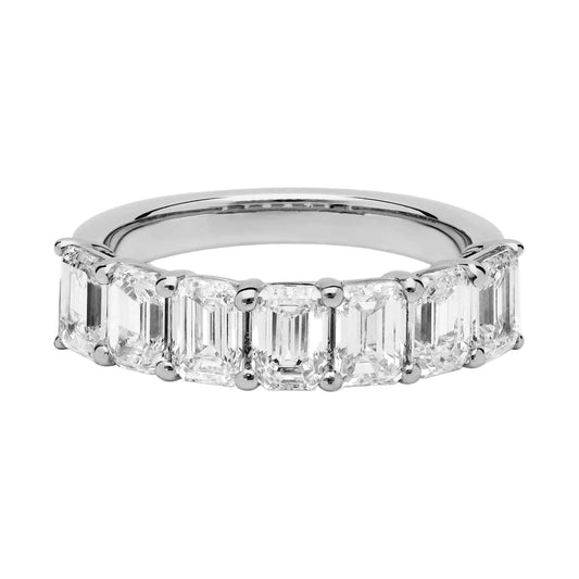 Emerald-Cut Lab Diamond Eternity Band