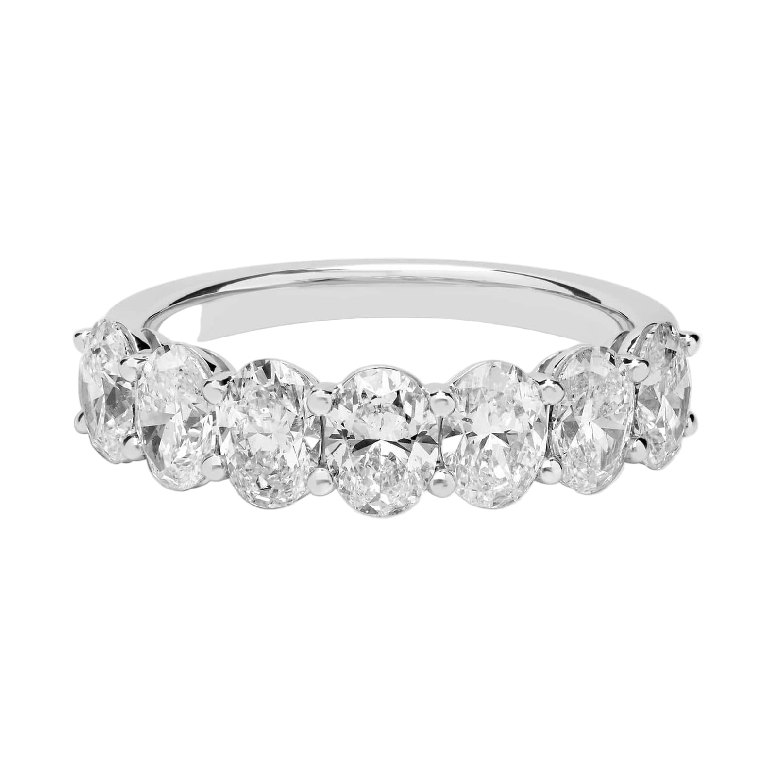 Oval Cut Lab Diamond Eternity Ring